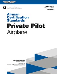Cover image: Private Pilot Airman Certification Standards - Airplane