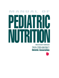 Titelbild: Manual of Pediatric Nutrition 1st edition 9780471349174