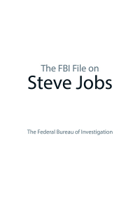 Cover image: The FBI File on Steve Jobs 9781620872437