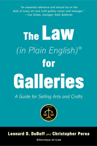Cover image: The Law (in Plain English) for Galleries 3rd edition 9781621536789.0