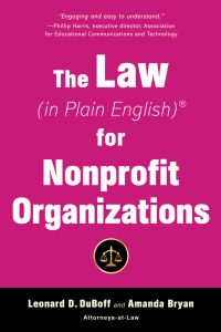 Cover image: The Law (in Plain English) for Nonprofit Organizations