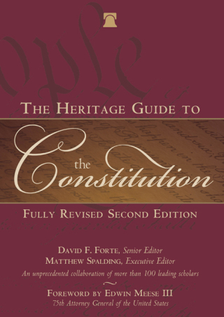 Cover image: The Heritage Guide to the Constitution 9781621572688