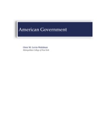 Cover image: American Government 1st edition 9781621780021