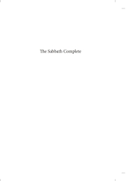 صورة الغلاف: The Sabbath Complete 9781608992577