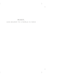 Imagen de portada: Mary, God-Bearer to a World in Need 9781610970266