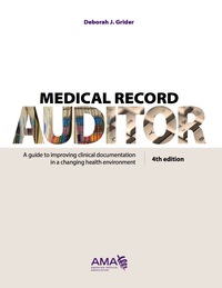 Imagen de portada: Medical Record Auditor 4th edition 9781622021017