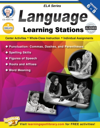 Cover image: Language Learning Stations, Grades 6 - 8 9781622230013
