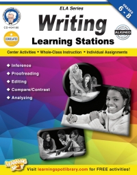 表紙画像: Writing Learning Stations, Grades 6 - 8 9781622230051