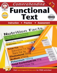 Omslagafbeelding: Comprehending Functional Text, Grades 6 - 8 9781622230006