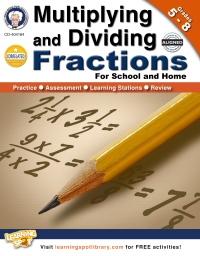 表紙画像: Multiplying and Dividing Fractions, Grades 5 - 8 9781622230075