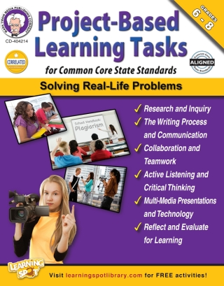Cover image: Project-Based Learning Tasks for Common Core State Standards, Grades 6 - 8 9781622234639