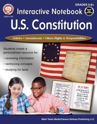 Imagen de portada: Interactive Notebook: U.S. Constitution, Grades 5 - 12 9781622236886