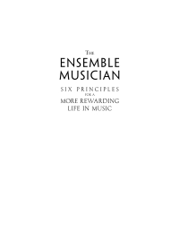 Cover image: The Ensemble Musician 9781622775521