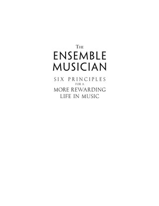 Imagen de portada: The Ensemble Musician 9781622775521
