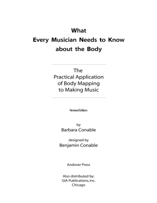Imagen de portada: What Every Musician Needs to Know About the Body 9781622775651