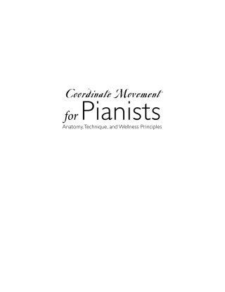 Cover image: Coordinate Movement for Pianists 9781622773985