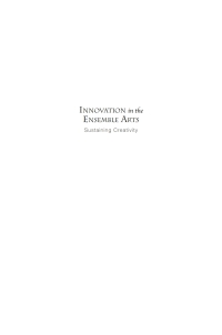Cover image: Innovation in the Ensemble Arts 9781622775743