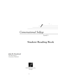Cover image: Conversational Solfege Level 3 Student Reading Book 9781622775767