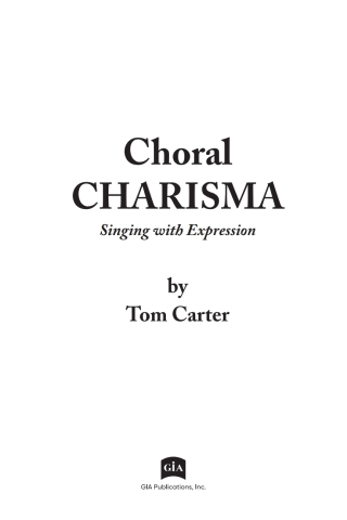 Imagen de portada: Choral Charisma 9781622777693