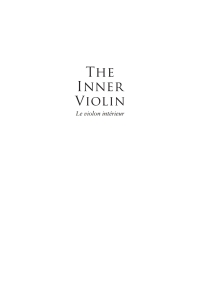 Cover image: The Inner Violin 9781622777976