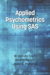 Cover image: Applied Psychometrics using SAS 9781623966942