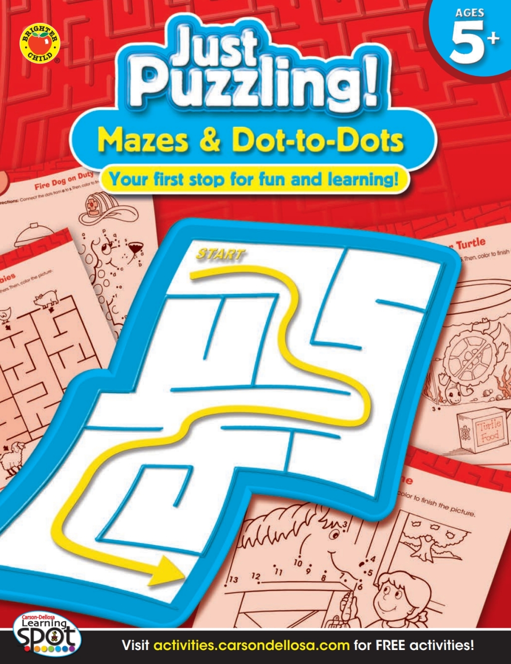 Mazes & Dot-to-Dots, Ages 5 – 8