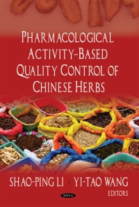 Imagen de portada: Pharmacological Activity-Based Quality Control of Chinese Herbs 9781604568233