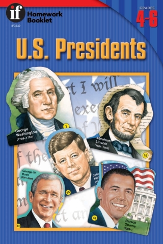 Titelbild: U.S. Presidents Homework Booklet, Grades 4 - 6 9780742401556