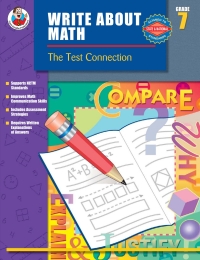 表紙画像: Write About Math, Grade 7 9780742419674