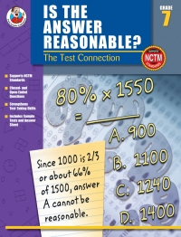 Imagen de portada: Is the Answer Reasonable?, Grade 7 9780768229776