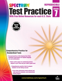 Cover image: Spectrum Test Practice, Grade 7 9781620575994