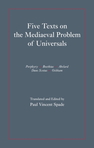 Cover image: Five Texts on the Mediaeval Problem of Universals 9780872202498