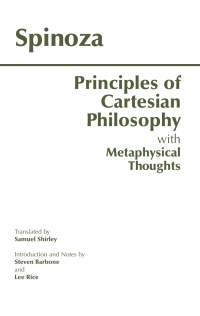 Cover image: Principles of Cartesian Philosophy 9780872204003