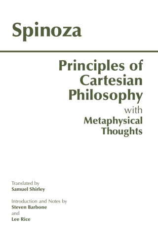 Omslagafbeelding: Principles of Cartesian Philosophy 9780872204003