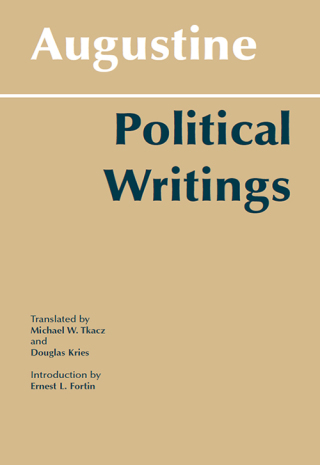 Cover image: Augustine: Political Writings 9780872202108