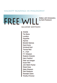 Imagen de portada: Free Will 2nd edition 9781603841290