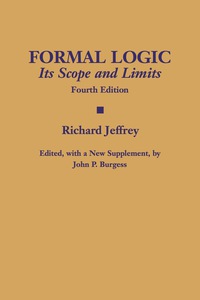 Imagen de portada: Formal Logic 4th edition 9780872208131