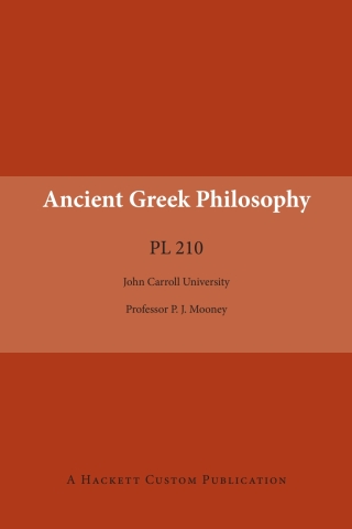 Cover image: Ancient Greek Philosophy: A Hackett Custom Reader 9781624668364