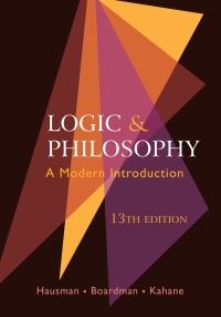 Cover image: Logic and Philosophy 13th edition 9781624669354