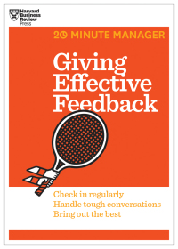 Cover image: Giving Effective Feedback (HBR 20-Minute Manager Series) 9781625275424