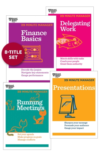 Imagen de portada: The HBR 20-Minute Manager Collection (8 Books) (HBR 20-Minute Manager Series) 9781625278159