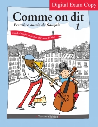 Cover image: Digital Exam Copy for Comme on dit: Première année de français 9781626164154