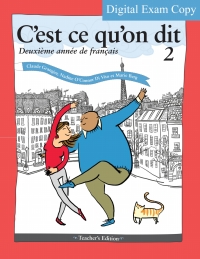 Cover image: Digital Exam Copy for C'est ce qu'on dit: Deuxième année de français 9781626165922