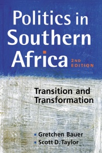 Cover image: Politics in Southern Africa: Transition and Transformation 2nd edition 9781588267948