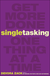 صورة الغلاف: Singletasking 1st edition 9781626562615