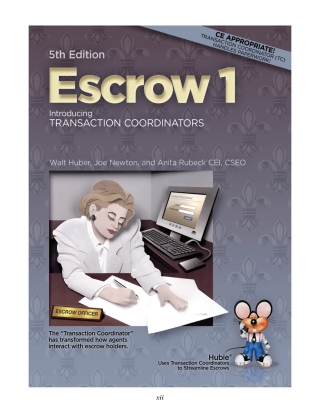 Cover image: Escrow 1: Introducing Transaction Coordinators 5th edition 9781626844377