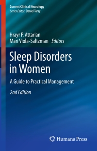 Titelbild: Sleep Disorders in Women 2nd edition 9781627033237