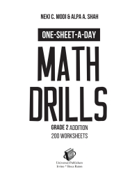 表紙画像: One-Sheet-A-Day Math Drills 9781627341974