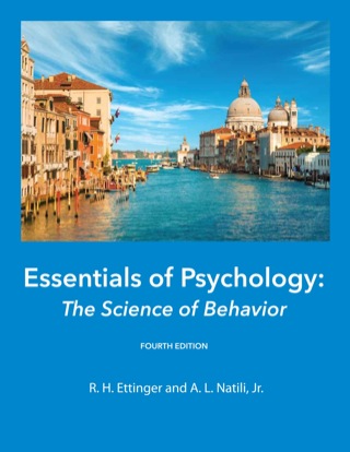 Cover image: Essentials of Psychology: The Science of Behavior 4th edition 9781625714293