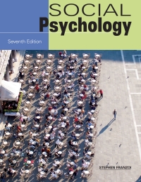 Cover image: Social Psychology 7th edition 9781627515658